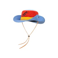 Chapeau Bob Boonie à Large Bord Personnalisé, Protection UV Extérieure, Sangle Mentonnière Réglable, Bicolore, pour Fête, Adultes, Pêche, Randonnée, OEM