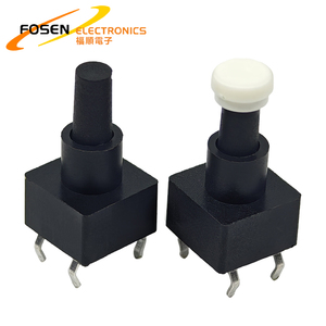 Ban Đầu 8*8Mm On Off Micro <span class=keywords><strong>Tact</strong></span> Chuyển Đổi 5*5 Trắng Vòng Cap 4Pin 12V <span class=keywords><strong>Push</strong></span> <span class=keywords><strong>Button</strong></span> Tactile Chuyển Đổi Với Mũ - Product Image 1