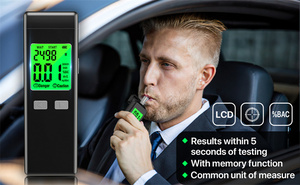 Éthylotest numérique LCD professionnel SZEEK EK944 certifié CE, capteur semi-conducteur, plage de <span class=keywords><strong>test</strong></span> de 0,190 % BAC, léger (48 g) - Product Image 2