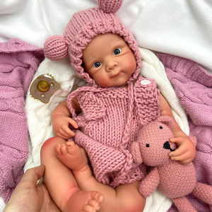 <span class=keywords><strong>Muñeca</strong></span> Reborn de Silicona Betty de 21 Pulgadas, Ojos Azules Grandes, Juguete para Niños, <span class=keywords><strong>Muñeca</strong></span> Recién Nacida Artificial con Pintura - Product Image 1