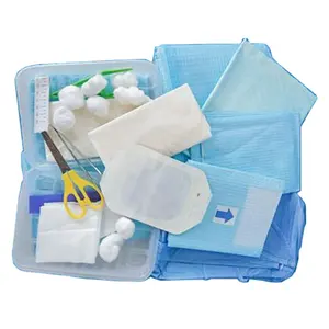 Disposable Sterile Medical Kit---Central Venous Puncture Care Kit in Sealing Bag.