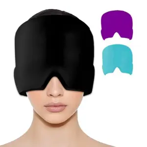 Terapia de frío caliente de alta calidad, gorro para aliviar el dolor de cabeza, tratamiento efectivo, gorro para aliviar el dolor de cabeza, gorro de gel de hielo frío y caliente