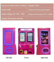 Distributeur automatique d'imprimantes à ongles IA en libre-service, type vertical, conforme ADA, écran tactile, Wi-Fi, accepte plusieurs modes de paiement