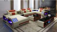 Hochwertige moderne modulare Top Echt leder Wohnzimmer Home Sofa Set