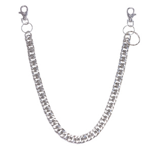 Cadena de cintura de aleación de zinc estilo hip hop con doble anillo, accesorio de estilo urbano para uso diario - Product Image 5