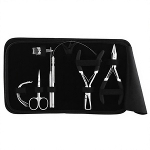 Custom logo Hair Extension <b>Tools</b> <b>kit</b> Includes Thread Cutting <b>Mini</b> Scissor and Parting Finger also Microbeads Crimping Plier - Product Image 1