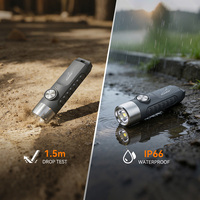 Lampe torche porte-clés OCSHARK S11-T, 500 lumens, mini lampe torche EDC, rechargeable par type-C, lumière de poche magnétique, charge rapide en 40 minutes