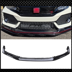 กันชนหน้าแบบขอบคางทำจากคาร์บอนไฟเบอร์ตัวแยกด้านหน้าสำหรับ Honda Civic Gen 10TH FK8 Type R Si 2016 + - Product Image 2