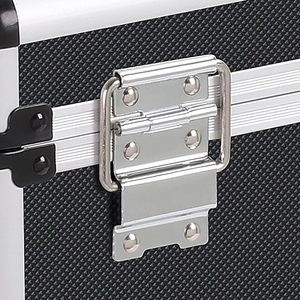 Estuche de vinilo para almacenar 50 LP para <span class=keywords><strong>DJ</strong></span> y discos, negro, Estuche de discos portátil Caja de almacenamiento de discos de vinilo - Product Image 4