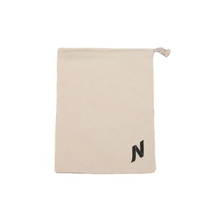 Bolsa de Regalo Personalizada de 7 Pulgadas con Cordón de Algodón Ecológico, Logotipo Bordado con Serigrafía, Bolsa de Moda al por Mayor, MOQ 200 Piezas - Product Image 1