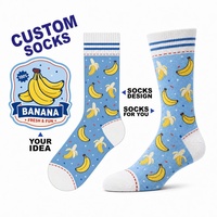Chaussettes amusantes personnalisées prêtes à l'exportation, avec logo de marque privée, directement du fabricant, pour des collections de chaussettes colorées