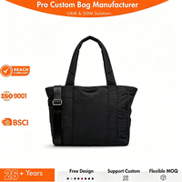 Sac fourre-tout en nylon pour femmes, léger, résistant à l'eau, sac à bandoulière décontracté, grand sac à main de rangement pour l'école, le travail, la plage, usage quotidien