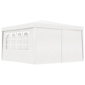 White 13.1'x13.1' Wedding Party <b>Tent</b> With Side Walls Aluminum <b>Frame</b> Quick Opening Outdoor Use - Product Image 3