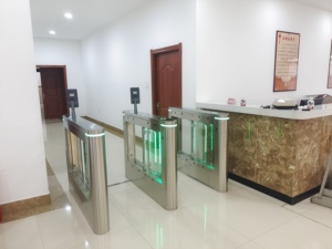 Entrance <strong>Access</strong> <strong>Control</strong> Waterproof Pedestrian Turnstile Swing Barrier Gate With QR Code Scanning Reader - Product Image 5