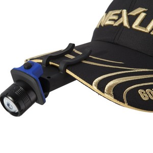Linterna frontal LED portátil con enfoque ajustable y clip para gorra, ideal para senderismo, camping y ciclismo nocturno. - Product Image 3