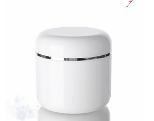 150Ml Helder Wit Roze Groen Geel Cosmetische Pp Pot Helder Met Kleur Zilver Gouden Lijn Deksel Voor Babycrème - Product Image 3
