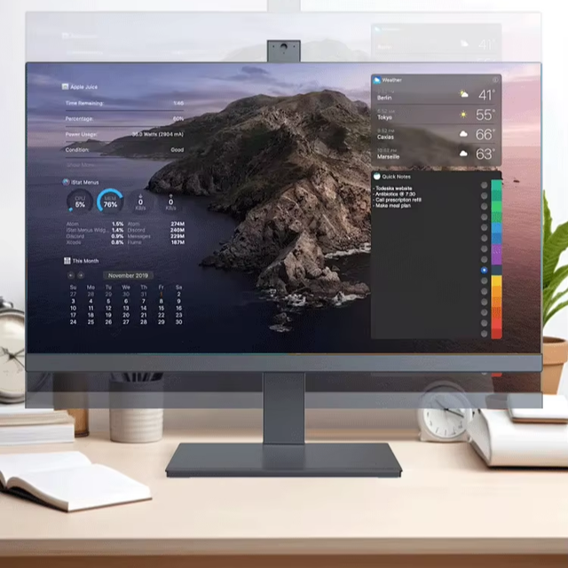 OEM Full Set 23.8" All-in-One Computer Desktop PC AIO Monoblock Barebone Core I3 I5 I7 I9 DDR4 16GB RAM SSD 512GB Keyboard Mouse