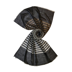 Scottish Green <b>Tartan</b> Merino Wool <b>Scarf</b> for <b>Men</b> Designer Plaid Scarfs for Winter - Product Image 2