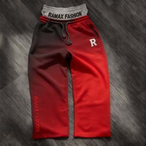 Pantalon de sport brodé personnalisé avec double ceinture et cordon de serrage, style vintage oversize pour hommes et femmes, par fabricant OEM - Product Image 2