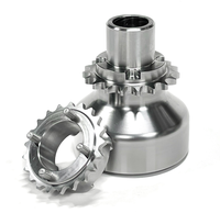 Moyeu de roue à manivelle fixe en aluminium usiné CNC OEM selon votre conception