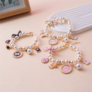 Collar de Perlas de Lujo de Diseñador para Gato y Perro al por Mayor, Joyería Ajustable para Mascotas, Accesorios para Perros - Product Image 2