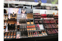Crayon à sourcils blanc maquillage vitrine soins de la peau présentoir support de sol porte-brosse rouge à lèvres support de vente au détail