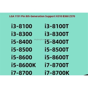 Procesadores de Escritorio Core I7 de 8.ª Generación LGA 1151 - I3 8100 8100T 8300 <span class=keywords><strong>I5</strong></span> 8400 8500 8600 8400T 8500T 8600T 8600K I7 8700 8700T <span class=keywords><strong>8700K</strong></span> - Product Image 2