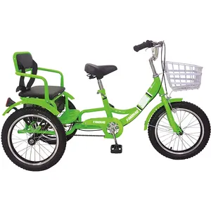 دراجة بثلاث عجلات للبالغين عالية الجودة للأعمال الشاقة/ دراجة بثلاث عجلات بمقعد للأطفال للبالغين/ دراجة بثلاث عجلات محلية شائعة توريد المصنع