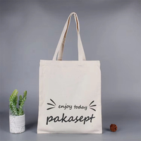 Vente en gros de sacs à provisions fourre-tout en toile blanche vintage recyclés de 12OZ avec logo personnalisé