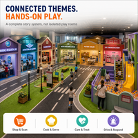 Équipements de jeux intérieurs souples : Village, Recherche Marine, Aviation, Rue de la Mode pour Centres de Divertissement Familial