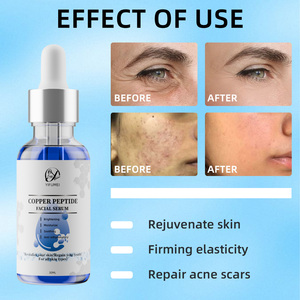 Etiqueta privada Venta caliente Cuidado DE LA PIEL Brillo Antiarrugas Envejecimiento Hidratante Azul Ghk-Cu Cobre Péptido Suero facial - Product Image 3