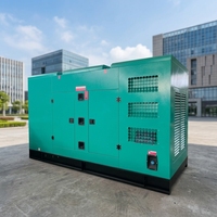 Installation d'un auvent mobile de type remorque, résistant à la pluie et à la poussière, pour l'enceinte insonorisée de type silencieux du groupe électrogène diesel