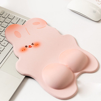 Harga Pabrik Mouse Pad Silikon 3D Anime Girl dengan Penyangga Pergelangan Tangan Logo Custom Ramah Lingkungan & Anti Gores Ready Stock