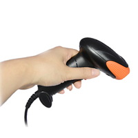 Scanner de Code QR Rfid 1D 2D filaire Portable tenu dans la main pour le HS-6602 de supermarché Windows de billetterie de billet