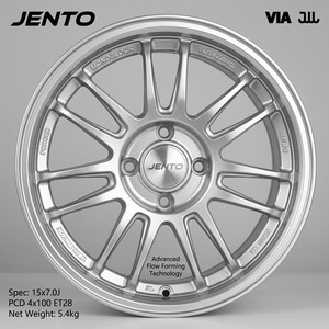 Rines de Auto 15x7 Flowformed, PCD 4x100, Ultra Ligeros, Cóncavos, para <span class=keywords><strong>Mini</strong></span> <span class=keywords><strong>Cooper</strong></span>, VW Golf MK1 MK2, Listos para Enviar - Product Image 2