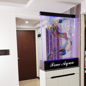 Control remoto Cambio de color Luz LED Acrílico Acuario Burbuja Fondo de pared Partición decorativa - Product Image 2