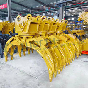 Rotierender Stein greifer Rock Grapple <span class=keywords><strong>Boulder</strong></span> Grabber Hydraulischer Greifer für 20-Tonnen-23-Tonnen-25-Tonnen-30-Tonnen-Bagger - Product Image 2