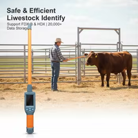 Escáner Portátil para Animales de 134.2khz FDX HDX, Lector de Etiquetas de Oreja para Ovejas y Vacas