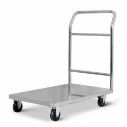 Chariot à plateau avec poignée pliable, chariot de transport pour plaques de fer, remorque à pousser - Product Image 5