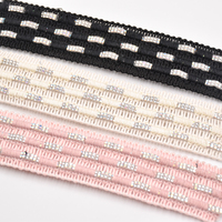 Ruban de couture en coton de 3,5 cm pour la décoration de sandales avec strass, ruban semi-accessoire, tissage jacquard, dessus de chaussure pour sandales