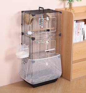 Papağanlar ve Muhabbet Kuşları için Büyük Kuş Kafesi Dayanıklı Çevre Dostu Plastik Demir Çerçeve Özelleştirilmiş Boyut Kutu Ambalajı Plastik Tepsi Dahil - Product Image 5