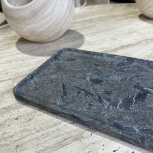 Số lượng lớn tùy chỉnh sang trọng rắn bề mặt đá tự nhiên đương đại Vanity đầu đá cẩm thạch bàn ăn - Product Image 3