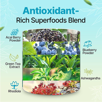 Rosebest OEM Marque Privée Supplément Santé Antioxydant Sans Sucre 2000mg Urolithin A en Poudre avec Superaliments Riches en Antioxydants