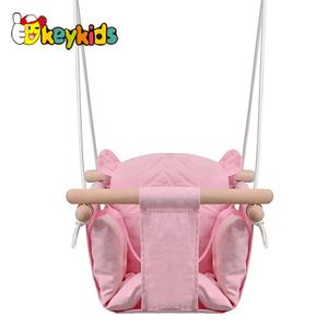เก้าอี้ชิงช้าเด็กแบบแขวนผ้าใบ ปลอดภัยสำหรับใช้ในร่มและกลางแจ้ง รุ่น W01D201 - Product Image 5
