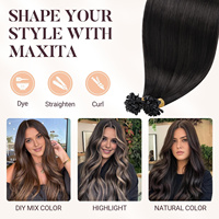 Extensions de cheveux vierges 100% naturels en gros, double épaisseur, cheveux russes bruts, cuticules Remy, kératine, micro-liens en U, pointe en K, qualité salon