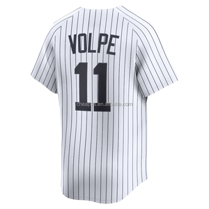 Vente en gros de maillots de <span class=keywords><strong>baseball</strong></span> américains des New York <span class=keywords><strong>Yankees</strong></span> brodés pour hommes # 99 Aaron Judge # 2 Derek Jeter # 45 Gerrit Cole Vêtements de softball - Product Image 4