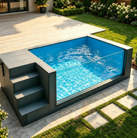 Piscine hors sol préfabriquée pour la maison, en conteneur maritime de 20 ou 40 pieds, installation facile, pour jardin extérieur familial