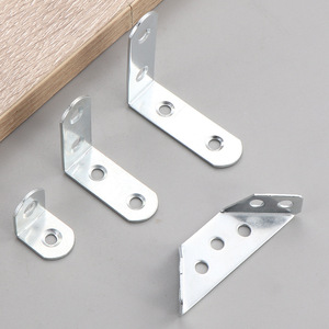 Multifunctional L-Shaped Corner <b>Bracket</b> Black Cold-Rolled <b>Steel</b> Furniture Connector Shelf Support Right <b>Angle</b> Iron - Product Image 2