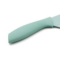 Ensemble de couteaux Santoku japonais professionnels de 7 pouces lame en céramique antiadhésive avec poignée en PP outil de cuisine en acier inoxydable