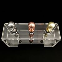 Ensemble de bouchons à vin personnalisés en Lucite pour Shabbat, Judaica, avec support à 3 trous, cadeau pour Rosh Hashanah, Purim, Pessa'h, Shavuot